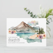 Nieuw adres Waterverf Mountains verplaatsen Aankondiging (Staand voorkant)