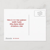 Nieuw adres we hebben 2 BOYS verplaatst Aankondigingskaart (Achterkant)