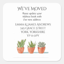 Nieuw adres We hebben aangekondigde Stickers verpl