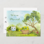 Nieuw adres We hebben Briefkaart verplaatst (Voorkant / Achterkant)