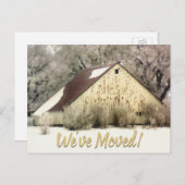 Nieuw adres We verhuisden Funny Barn Aankondigingskaart (Voorkant / Achterkant)