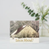 Nieuw adres We verhuisden Funny Barn Aankondigingskaart (Staand voorkant)