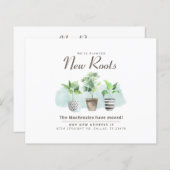 Nieuw adres We've Moved House Aankondiging (Voorkant / Achterkant)