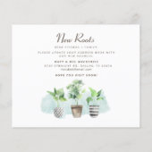 Nieuw adres We've Moved House Aankondiging (Achterkant)