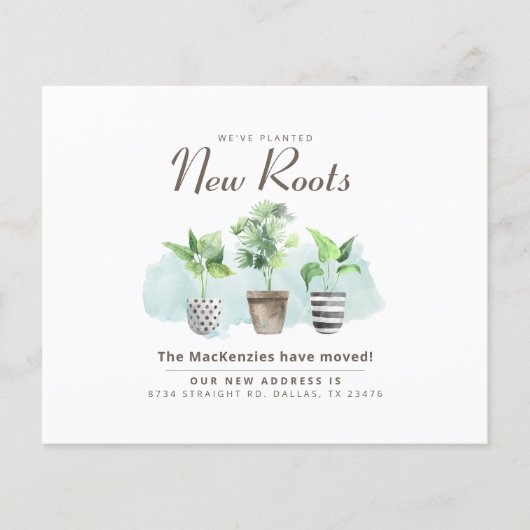 Nieuw adres We've Moved House Aankondiging (Voorkant)