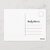 Nieuw Adres wij hebben Aankondiging bewogen Briefkaart (Achterkant)