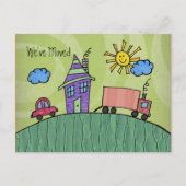 Nieuw adres Wij hebben het Bericht van het Huis ve Aankondigingskaart (Voorkant)