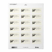 Nieuw adres wijzende hand etiket (Full Sheet)