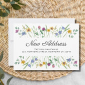 Nieuw adres Wildflower bewegende aankondiging