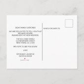 Nieuw adres Wildflower Moving Aankondigingskaart (Achterkant)