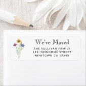 Nieuw adres Wildflower Retouradres Label (Insitu)