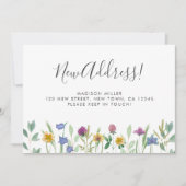 Nieuw adres Wildflowers Bewegende Aankondiging (Voorkant)