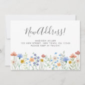 Nieuw adres Wildflowers Bewegende Aankondiging (Voorkant)