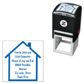 nieuw adres  zelfinktende stempel (In situ)