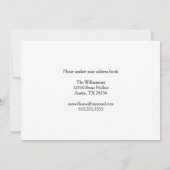 Nieuw adres  zonnebloemen verplaatsen aankondiging (Achterkant)