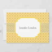 Nieuw adresbericht Golden Egyptian Pattern Aankondiging (Voorkant)