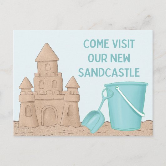 Nieuw adresboekhuis aankondigingskaart (Voorkant)