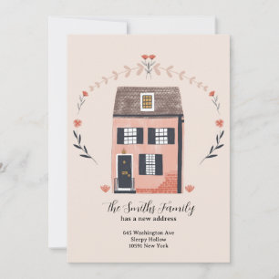 Nieuw adreskaart feestdagenkaart