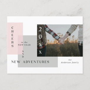 Nieuw Adventure Happy New Year Holiday briefkaart