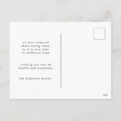 Nieuw Adventure Happy New Year Holiday briefkaart (Achterkant)