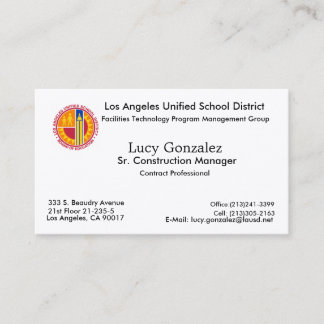 Nieuw Afbeelding, Lucy Gonzalez, Los Angeles, CA 9 Visitekaartje