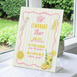 Nieuw Afgestudeerd Afstudeerfeest Limonade Bar Reclamebord Met Voetstuk