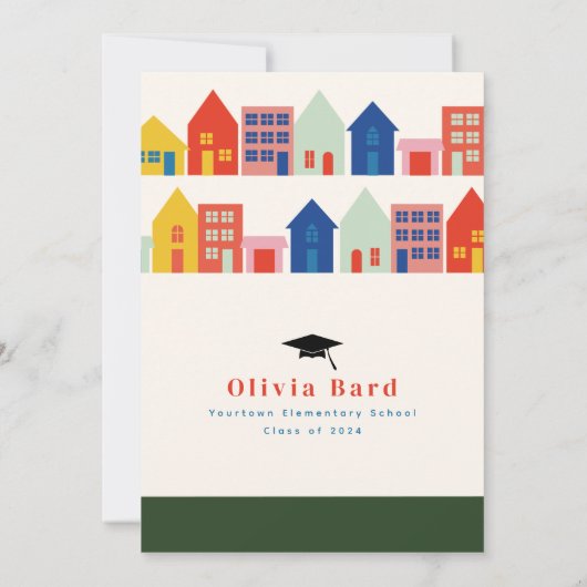 Nieuw afgestudeerde op de blok diploma bedankt (Achterkant)