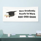 Nieuw Afstudeerder klaar voor gebruik Spandoek (Beurs)