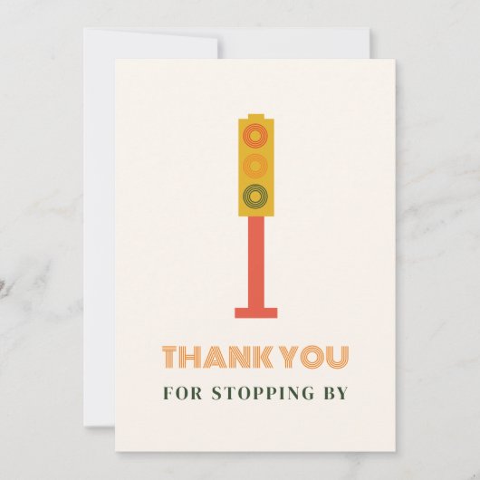 Nieuw Afstudeerder op het blok Afstuderen dank u Bedankkaart (Voorkant)