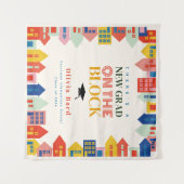 Nieuw Afstudeerder op het blok Kinder Afstuderen Wandkleed (Voorkant (horizontaal))