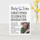 Nieuw Afstuderen - Afstuderen Kaart te personalise (Gele Bloem)