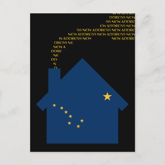 nieuw alaskaadres aankondigingskaart (Voorkant)