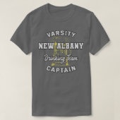 Nieuw Albany Drink kapitein Indiana Beer Love T-shirt (Design voorkant)