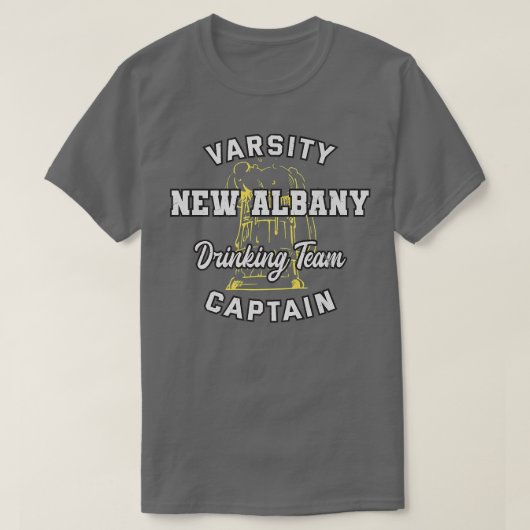 Nieuw Albany Drink kapitein Indiana Beer Love T-shirt (Design voorkant)