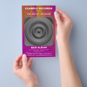 Nieuw Album starten - Kleur gestructureerd Flyer (Hand)