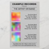 Nieuw Album Uit - Dark Green Flyer (Achterkant)