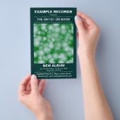 Nieuw Album Uit - Dark Green Flyer (Hand)