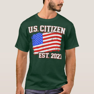 Nieuw Amerikaans staatsburger 2023 voor Amerikaans T-shirt