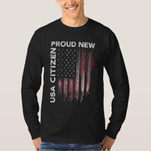 Nieuw Amerikaans staatsburger Amerikaans staatsbur T-shirt