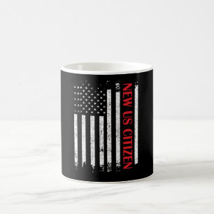 Nieuw Amerikaans staatsburgerschap Verenigde State Koffiemok