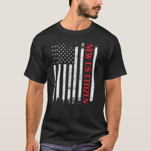 Nieuw Amerikaans staatsburgerschap Verenigde State T-shirt