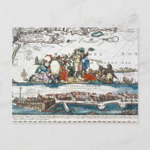 NIEUW AMSTERDAM, 1673 BRIEFKAART
