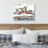 NIEUW AMSTERDAM, 1673 CANVAS AFDRUK (Insitu (Slaapkamer))