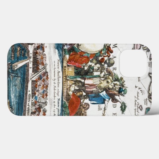 NIEUW AMSTERDAM, 1673 Case-Mate iPhone CASE (Achterkant (horizontaal))