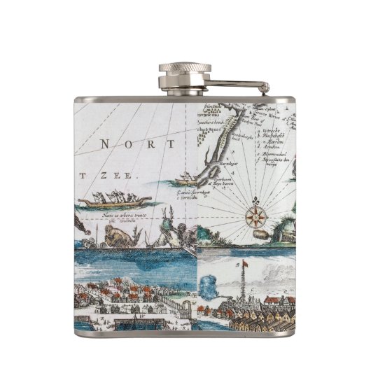 NIEUW AMSTERDAM, 1673 HEUPFLES (Achterkant)