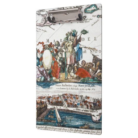 NIEUW AMSTERDAM, 1673 KLEMBORD (Links)