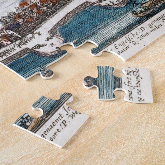 NIEUW AMSTERDAM, 1673 LEGPUZZEL (Zijkant)