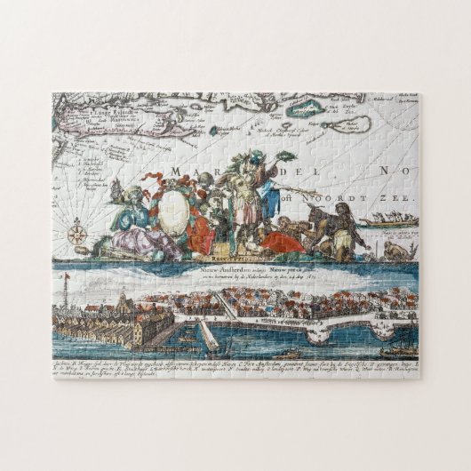 NIEUW AMSTERDAM, 1673 LEGPUZZEL (Horizontaal)