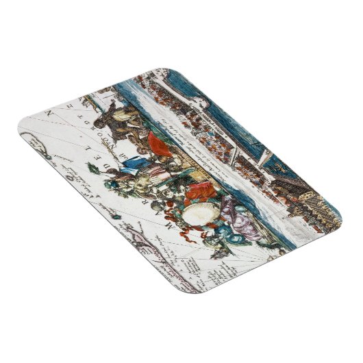 NIEUW AMSTERDAM, 1673 MAGNEET (Rechterzijde)