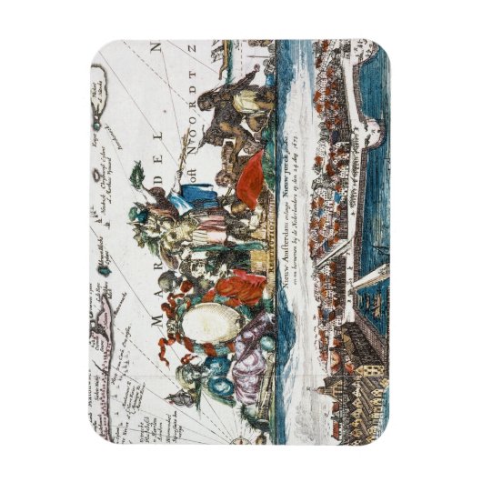 NIEUW AMSTERDAM, 1673 MAGNEET (Verticaal)